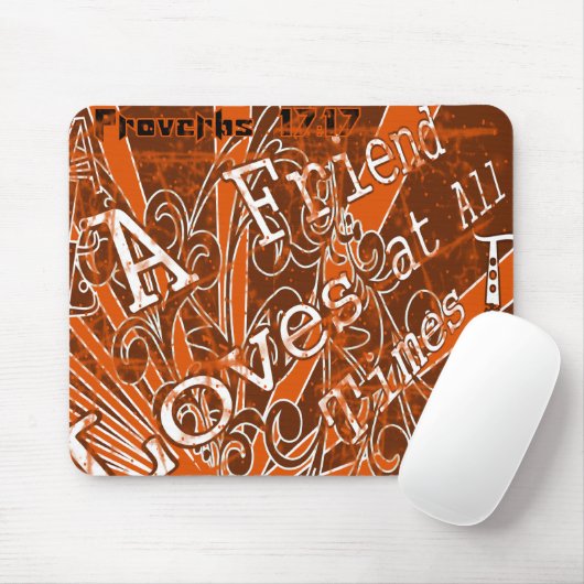 Een vriend houdt altijd van - muismat (Met muis)
