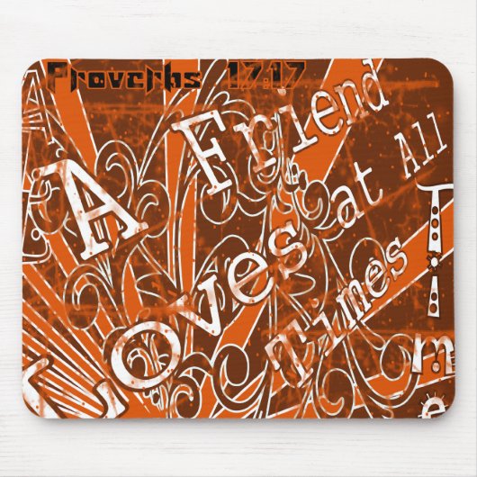 Een vriend houdt altijd van - muismat (Voorkant)