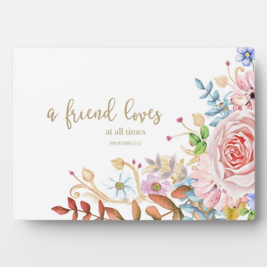 Een vriend houdt altijd van prov. 17:17 fotoplaat (voorkant)