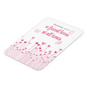 Een vriend houdt altijd van spreekwoords Heart Flo Magneet (Linkerzijde)