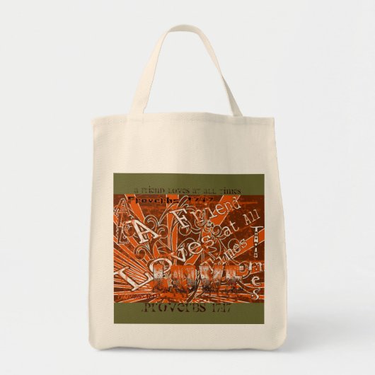 Een vriend houdt te allen tijde. -gepersonaliseerd tote bag (Voorkant)