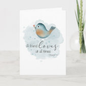 Een vriend houdt van de Waterverf van de Manuscrip Kaart (Voorkant)