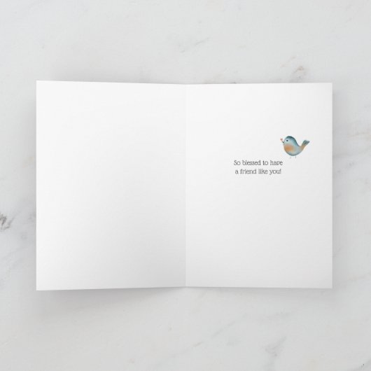 Een vriend houdt van de Waterverf van de Manuscrip Kaart (Binnen)