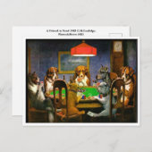 Een vriend in nood 1903 C.M.Coolidge Briefkaart (Voorkant / Achterkant)