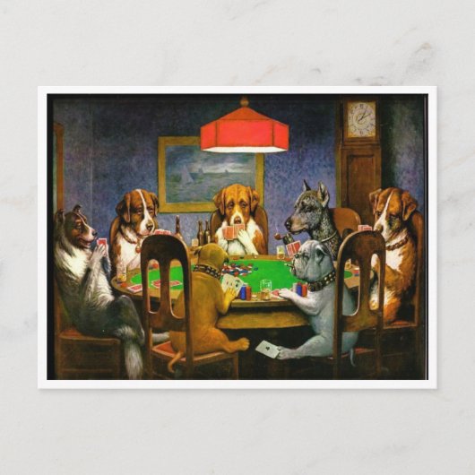 Een vriend in nood 1903 C.M.Coolidge Briefkaart (Voorkant)