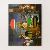 Een vriend in nood die poker speelt 1903 legpuzzel (Verticaal)