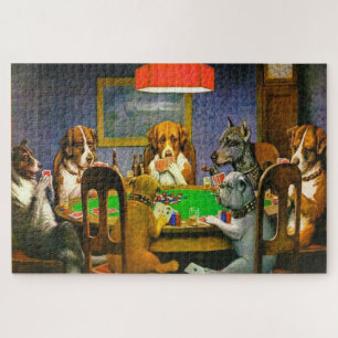 Een vriend in nood Honden die poker spelen 1903 Legpuzzel