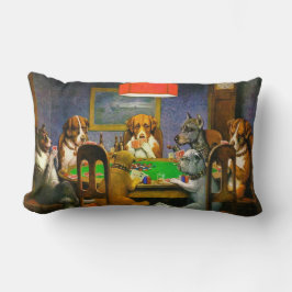 Een vriend in nood Honden die poker spelen  Kussen