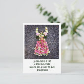 Een vriend is als een klaver van vier bladeren.. briefkaart (Staand voorkant)