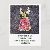 Een vriend is als een klaver van vier bladeren.. briefkaart (Voorkant)