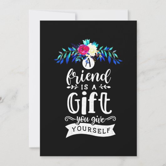 Een vriend is een cadeau kaart (Voorkant)