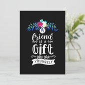 Een vriend is een cadeau kaart (Staand voorkant)