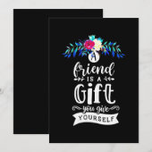 Een vriend is een cadeau kaart (Voorkant / Achterkant)