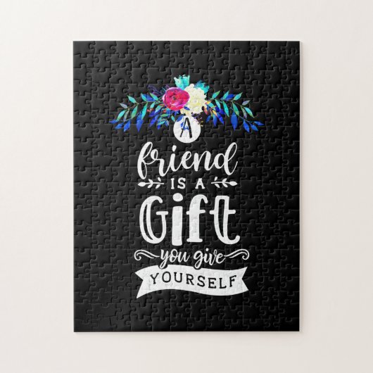 Een vriend is een cadeau. legpuzzel (Verticaal)