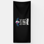 Een vriend is een cadeau. spandoek (Verticaal)