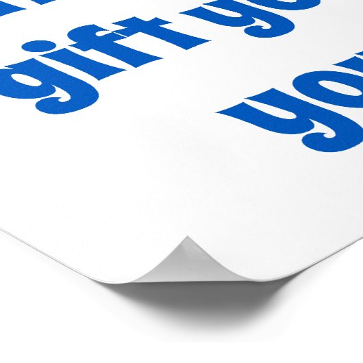 Een vriend is een cadeautje voor vriendschap. poster (Hoek)