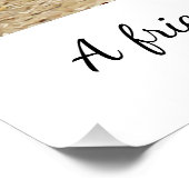 Een vriend is een Geschenk ***Poster Poster (Hoek)