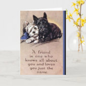 Een vriend is een Wenskaart Kaart (Gele Bloem)