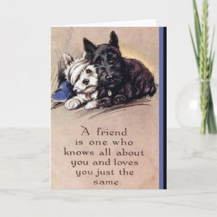 Een vriend is een Wenskaart Kaart