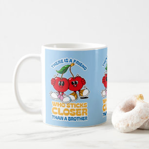 Een vriend is hechter dan een broer koffiemok
