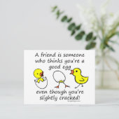 Een vriend is iemand briefkaart (Staand voorkant)