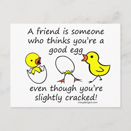Een vriend is iemand briefkaart (Voorkant)