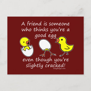 Een vriend is iemand briefkaart