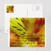 Een vriend is iemand die de zoon kent... briefkaart (Voorkant / Achterkant)