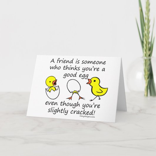 Een vriend is iemand kaart (Voorkant)