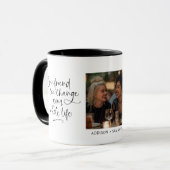 Een vriend kan je hele leven veranderen Foto Mok (Voorkant links)