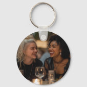 Een vriend kan je hele levensfoto veranderen sleutelhanger (Achterkant)