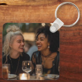 Een vriend kan je hele levensfoto veranderen sleutelhanger (Achterkant)