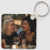 Een vriend kan je hele levensfoto veranderen sleutelhanger (Achterkant)