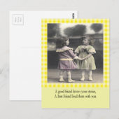 Een vriend kent je verhalen briefkaart (Voorkant / Achterkant)