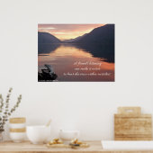 Een vriend luistert... citaat poster (Keuken)