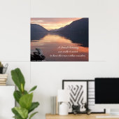 Een vriend luistert... citaat poster (Thuiskantoor)