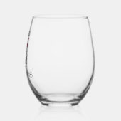 Een vriend met wijn gepersonaliseerd wijnglas zonder voet (Links)