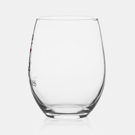 Een vriend met wijn gepersonaliseerd wijnglas zonder voet (Links)