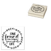 Eén vriend, oneindige impact rubberstempel (Gestempeld)