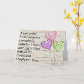 **EEN VRIEND VERDIENT EEN HEEL GELUKKIGE VERJAARDA KAART (Gele Bloem)