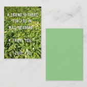 Een vriend voor alle seizoenen Flat Note Kaart Notitiekaartje (Voorkant / Achterkant)