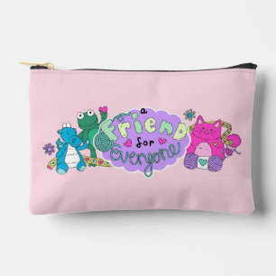 "Een vriend voor iedereen" Roze Logo Etui