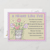 Een vriend zoals jij briefkaart (Voorkant / Achterkant)