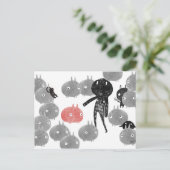 Een vriendelijk bezoek aan de bunnyland 2014 briefkaart (Staand voorkant)