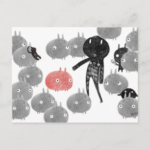 Een vriendelijk bezoek aan de bunnyland 2014 briefkaart