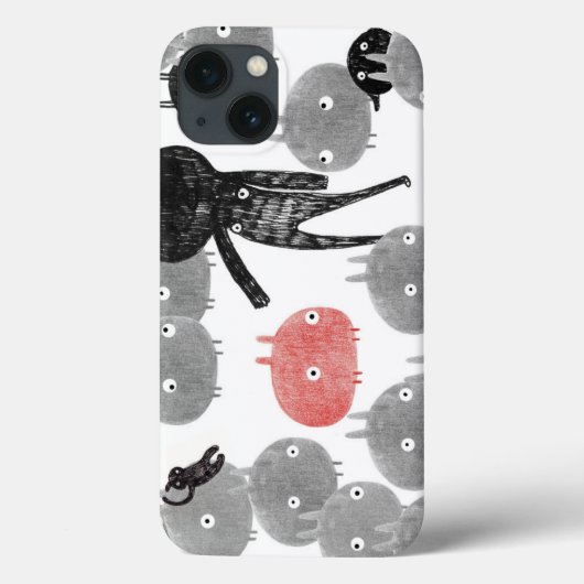 Een vriendelijk bezoek aan de bunnyland 2014 Case-Mate iPhone case (Achterkant)
