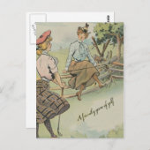 Een vriendelijk spel van Golf Briefkaart (Voorkant / Achterkant)