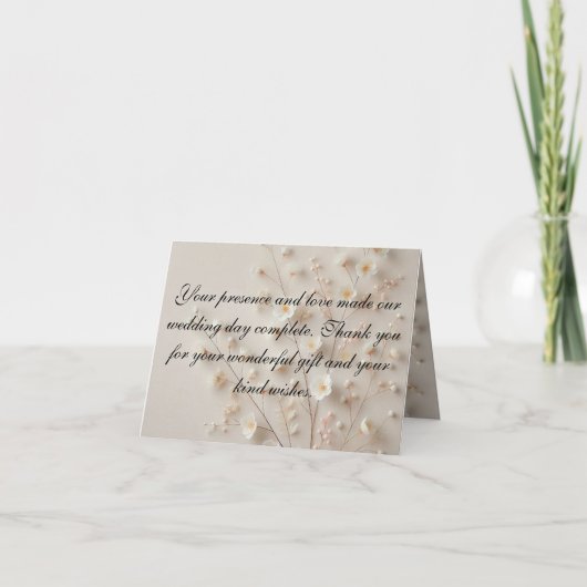 Een vriendelijke dank in pastel bedankkaart (Voorkant)