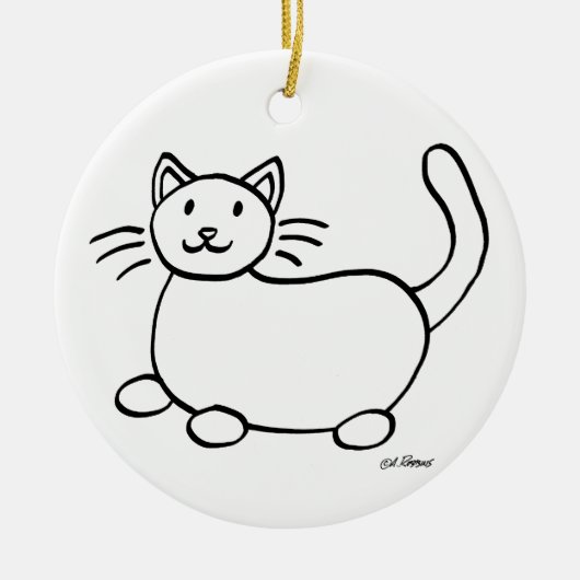 'Een vriendelijke hartelijke vrouw woont hier' vak Keramisch Ornament (Voorkant)