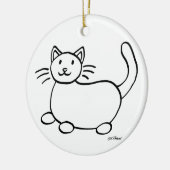 'Een vriendelijke hartelijke vrouw woont hier' vak Keramisch Ornament (Links)